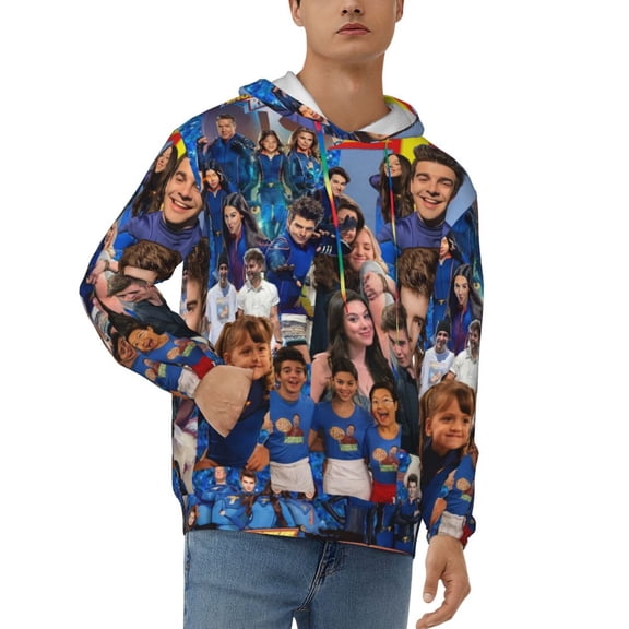 The Thundermans Men's Hoodie Novelty Pattern Long Sleeve Unisex Pullover Hoodies Casual Hooded Sweatshirt with Pocket