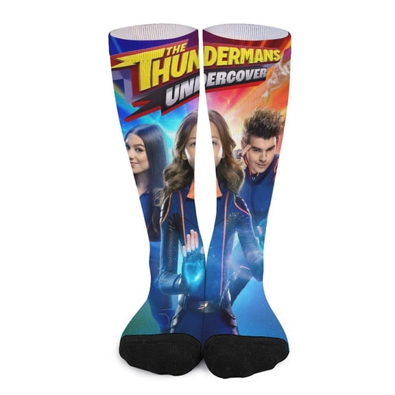 The Thundermans Undercover Fashion Socks Warm Elastic Knitted Crew Calf Socks Gift Stockings For Women Men