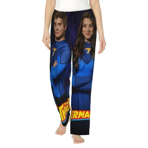 The Thundermans Women's Pajama Pants Ultra Soft Comfy Sleep Lounge Pants Cartoon Print Lightweight Casual Bottoms Loungewear