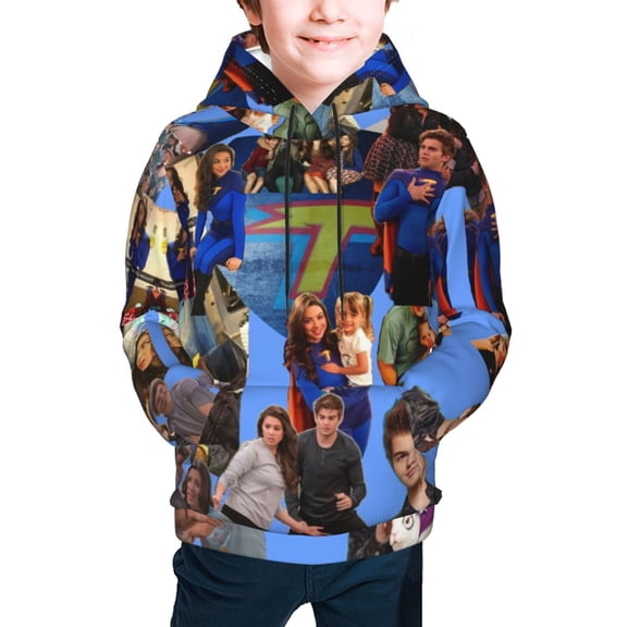 The Thundermans Youth Cartoon Hoodie Fashion Long Sleeve Kids Pullover Coat Casual Hoody Hooded Sweatshirts for Boys Girls