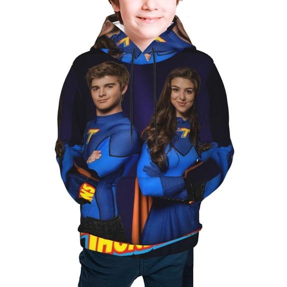 Youth Cartoon Hoodie Fashion Long Sleeve Kids Pullover Coat Casual Hoody Hooded Sweatshirts for Boys Girls
