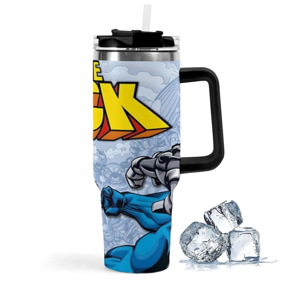 The Tick-theme Insulated Stainless Steel Tumbler with Handle Gifts For Family Friends Fans and Straw Fits in Standard Cup Holder 40 OZ