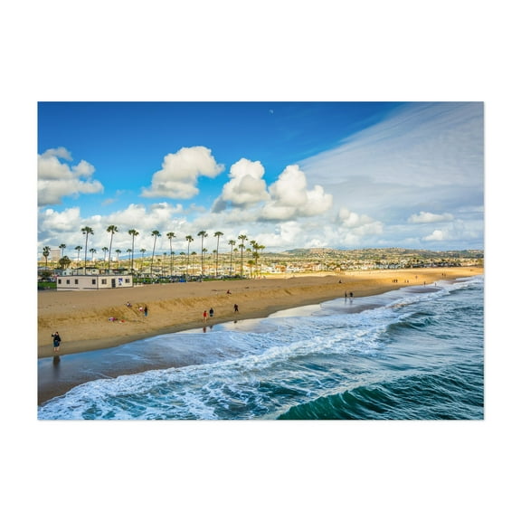 The Tide from Balboa - Newport Beach California Photography Unframed Wall Art Print 5 x 7 inches