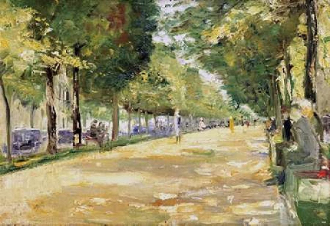 The Tiergarten Park Berlin Canvas Art - Lesser Ury (20 x 28)
