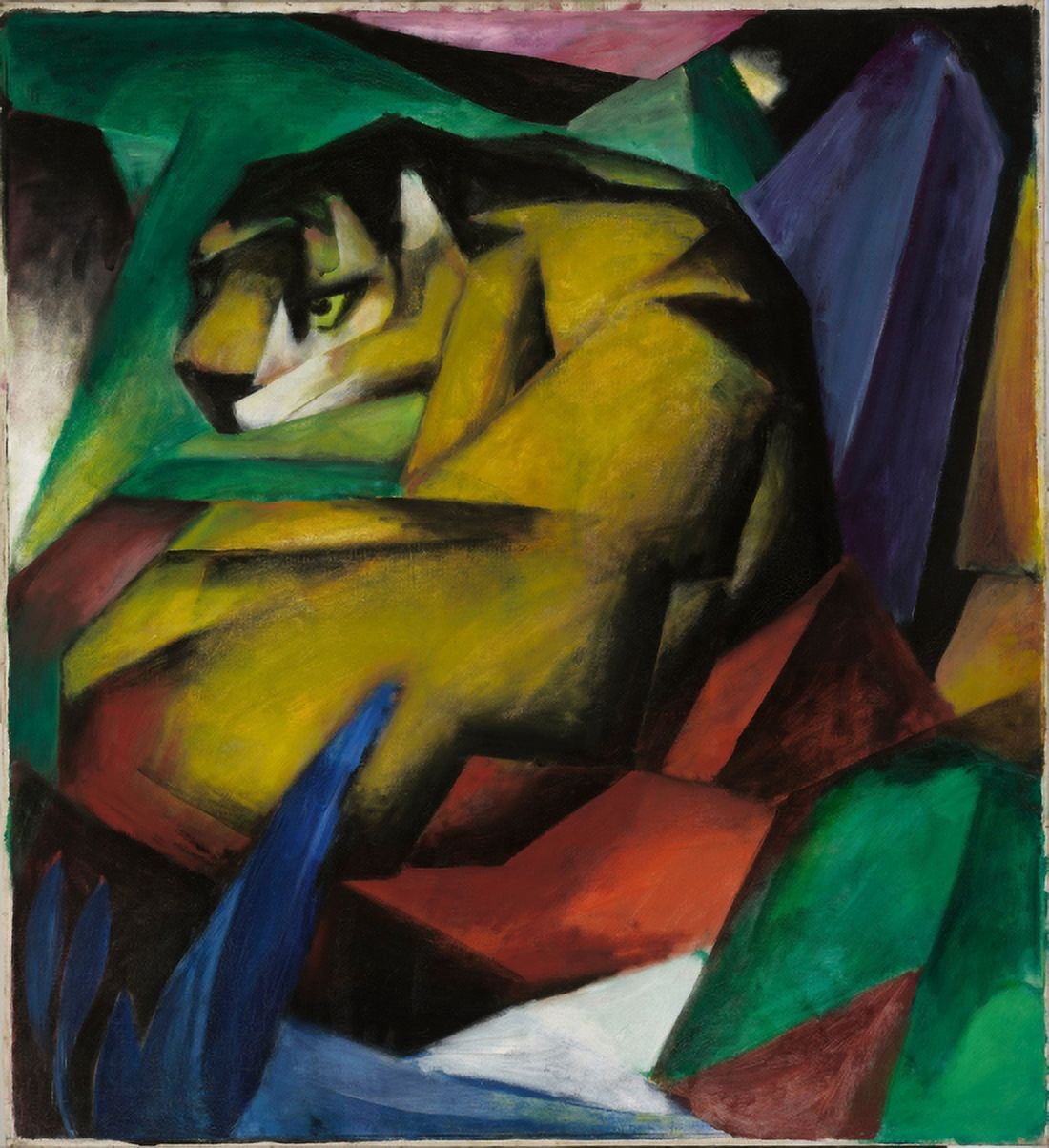 The Tiger Canvas Art - Franz Marc (18 x 24)