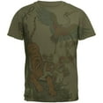 thumbnail image 1 of The Tiger and Crane Men's Soft T-Shirt Military Green LG, 1 of 1