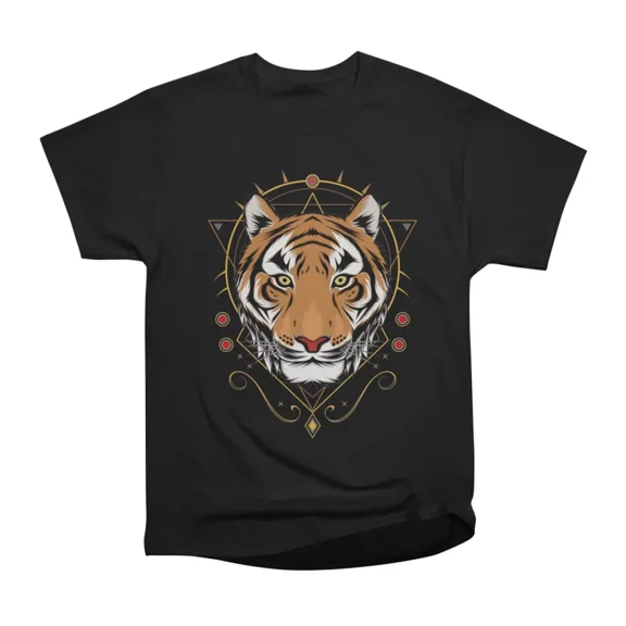 The Tiger head illustration vector animal design template T-Shirt Tee Gift For Him Merch F