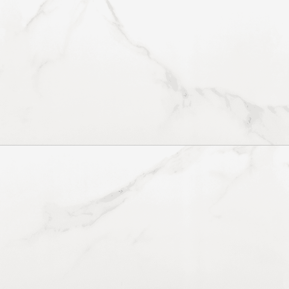Adonis 24" x 48" White Porcelain Marble Look Floor and Wall Tile