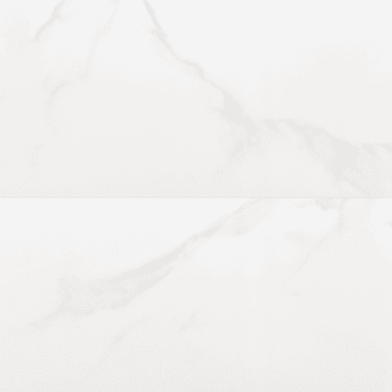 The Tile Life Adonis Pure 24" x 48" White Satin Porcelain Floor and Wall Tile, Case (2 Tiles)