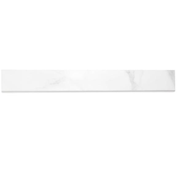 The Tile Life Adonis Pure 3" x 24" Calacatta Porcelain Bullnose Tile