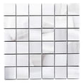 thumbnail image 1 of The Tile Life Amsterdam 2" x 2" Gris Matte Porcelain Mosaic Floor and Wall Tile Case of 4, 1 of 8