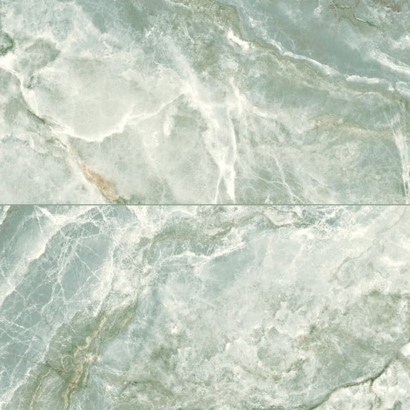 The Tile Life Banff 24" x 48" Onice Jade Matte Onyx Porcelain Floor and Wall Tile, Case of 2