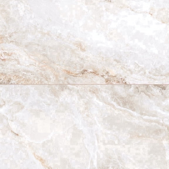 The Tile Life Banff 4" x 4" Onice Bianco Polished Onyx Porcelain Tile Sample, 1 Piece