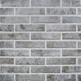 thumbnail image 1 of The Tile Life Brick City 2" x 10" Gray Matte Porcelain Tile Sample, 1 Piece, 1 of 12