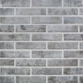 thumbnail image 1 of The Tile Life Brick City 2" x 10" Gray Matte Porcelain Tile Sample, 1 Piece, 1 of 12