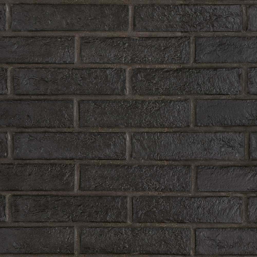 The Tile Life Brick City 2x10 Black Porcelain Floor and Wall Tile, 32 Piece (6.24 Sq. ft.)