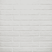 The Tile Life Brick City White Porcelain Floor and Wall Tile, 2" x 10", 32-Piece