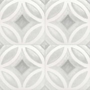 The Tile Life Cadence Gray Matte Porcelain Floor & Wall Tile, 6 x 6 in, 25-Piece, Encaustic