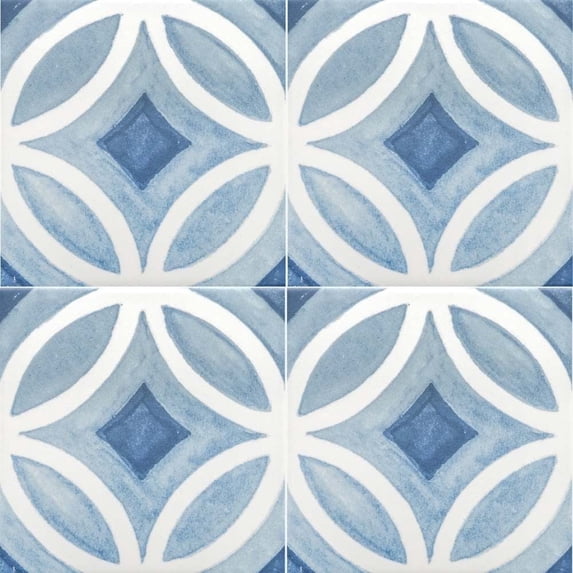 The Tile Life Cadence 6" x 6" Sky Matte Porcelain Floor and Wall Tile, Case of 25