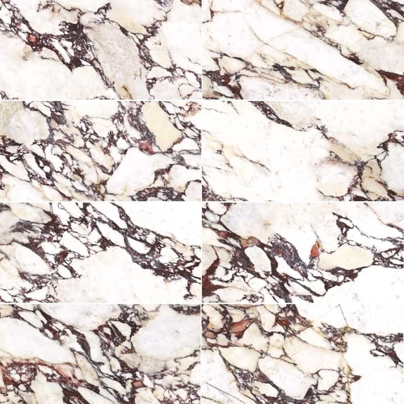 The Tile Life Cala Rosso 12" x 24" Viola Glossy Porcelain Floor and Wall Tile, Case of 7