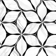 The Tile Life Capricho Black Hexagon Porcelain Tile - 8 x 9 in. - Matte - 24-Piece - Floor, Wall & Backsplash