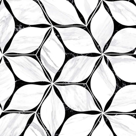 The Tile Life Capricho 8 in x 9 in Black Matte Porcelain Tile Sample 1 Piece