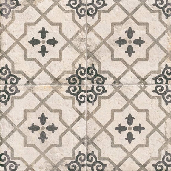 The Tile Life Carys 8" x 8" Black Satin Porcelain Floor and Wall Tile, Case (25 Tiles)