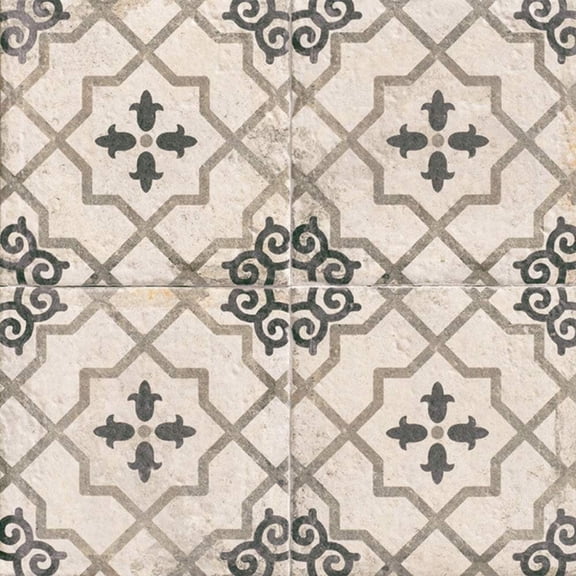 The Tile Life Carys 8" x 8" Black Satin Porcelain Floor and Wall Tile, Case (25 Tiles)