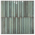 thumbnail image 1 of The Tile Life Castilla 6" x 6" Emerald Ribbed Glossy Ceramic Finger Tile Sample, 1 Piece, 1 of 9