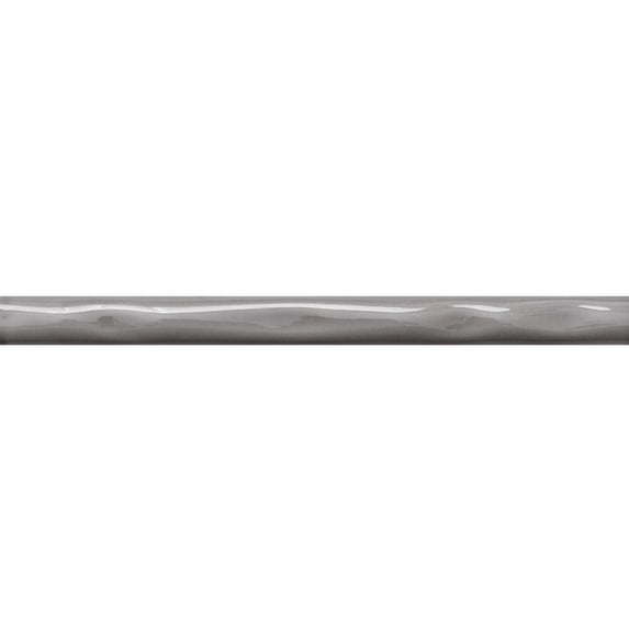 The Tile Life Chelsea 1" x10" Acero Polished Ceramic Pencil Liner Tile