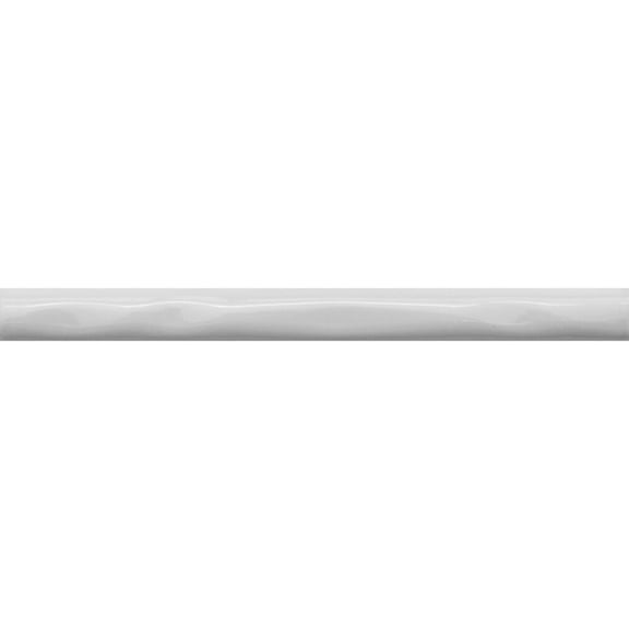 The Tile Life Chelsea 1" x10" Blanco Polished Ceramic Pencil Tile