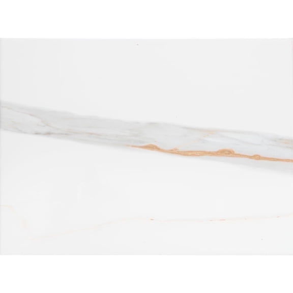 The Tile Life Chronos White/ Gold Glossy Ceramic Floor & Wall Tile, 10 x 13 in, 10-Piece