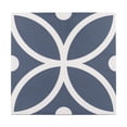 thumbnail image 1 of The Tile Life Circa 8" x 8" Bergen Azul Geometric Pattern Matte Porcelain Tile Sample, 1 Piece, 1 of 11