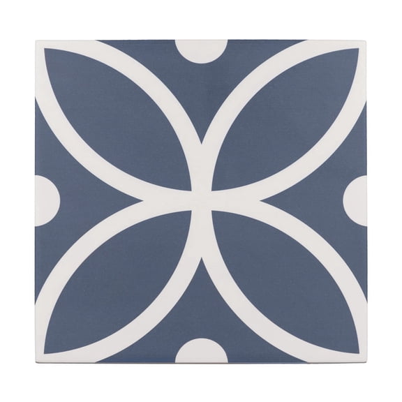 The Tile Life Circa 8" x 8" Bergen Azul Matte Porcelain Tile Sample, 1 Piece