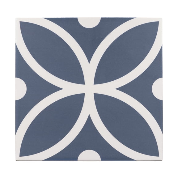The Tile Life Circa 8" x 8" Bergen Azul Matte Porcelain Tile Sample, 1 Piece