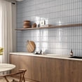 thumbnail image 1 of The Tile Life Coast 2.5" x 8" Subway Gris Glossy Porcelain Tile Sample 1 Piece, 1 of 8