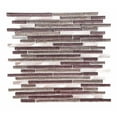 thumbnail image 1 of The Tile Life Cosmos Sleek Brick Bronze Glass Mosaic Tile Sample - 4 x 4 in. - Polished - 1-Piece - Wall & Backsplash, 1 of 3