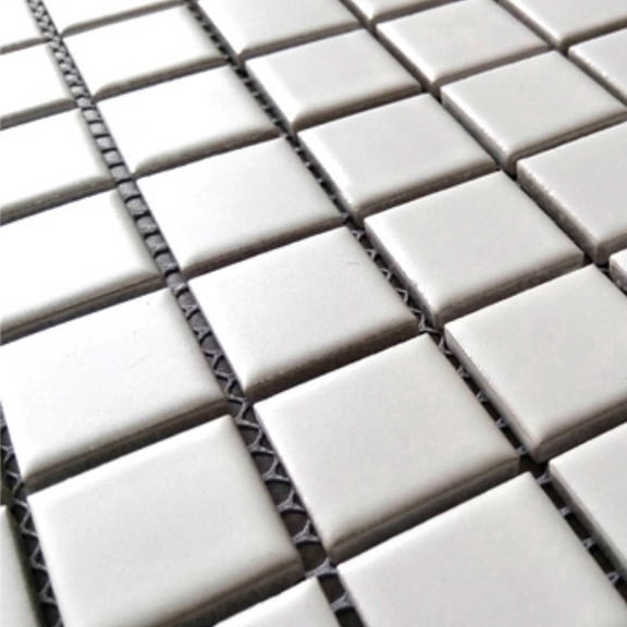 The Tile Life Cube White Matte Porcelain Mosaic Floor & Wall Tile, 12 x 12 in, 10-Piece