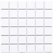 The Tile Life Cube White Matte Porcelain Mosaic Floor & Wall Tile 12x12 in 11-Piece