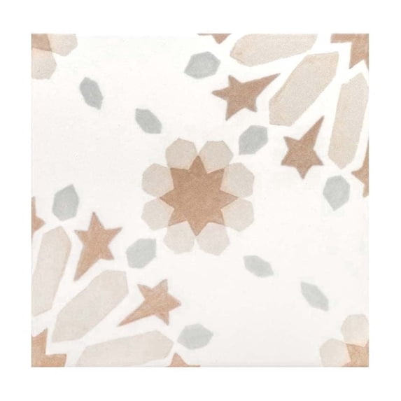 The Tile Life Dahlia 6" x 6" Gray Matte Porcelain Floor and Wall Tile, Case of 25