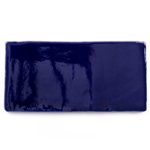 The Tile Life Diana Sapphire Glossy Ceramic Subway Wall Tile, 3 x 6 in, 1-Piece Sample