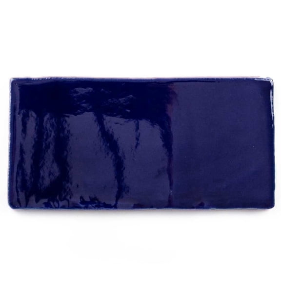 The Tile Life Diana Sapphire Glossy Ceramic Subway Wall Tile, 3 x 6 in, 1-Piece Sample