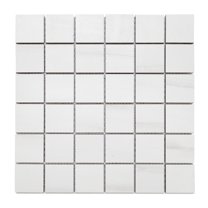 The Tile Life Dolomites White Matte Porcelain Mosaic Floor & Wall Tile, 12 x 12 in, 1-Piece