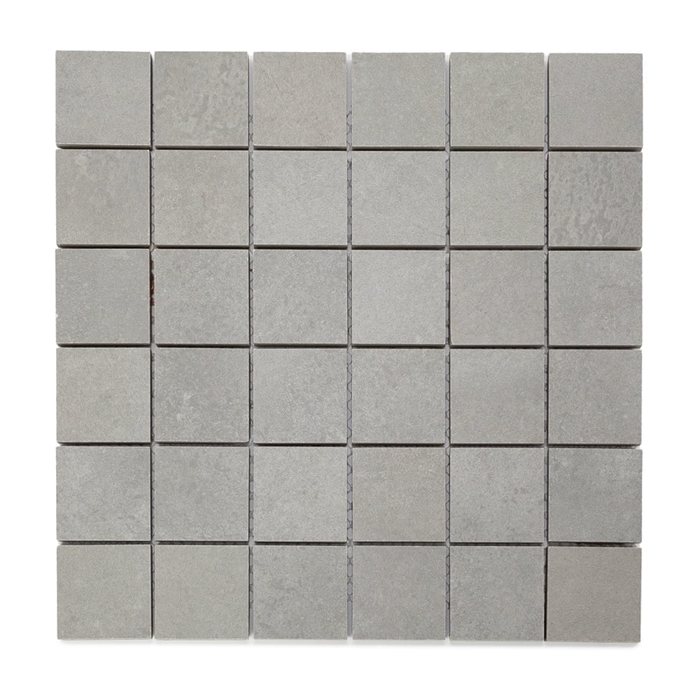 The Tile Life Element Concrete Gray Matte Porcelain Mosaic Floor & Wall Tile, 12 x 12 in, 1-Piece
