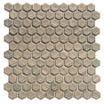 thumbnail image 1 of The Tile Life Eterna Hex 12" x 12" Gold Glass Hexagon Mosaic Floor and Wall Tile, 1 Sheet, 1 of 7