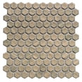 thumbnail image 1 of The Tile Life Eterna Hex 4" x 4" Gold Glass Hexagon Mosaic Tile Sample, 1 Piece, 1 of 5