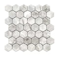 thumbnail image 1 of The Tile Life Eterna Hex 4" x 4" Onice Glass Mosaic Tile Sample, 1 Piece, 1 of 14