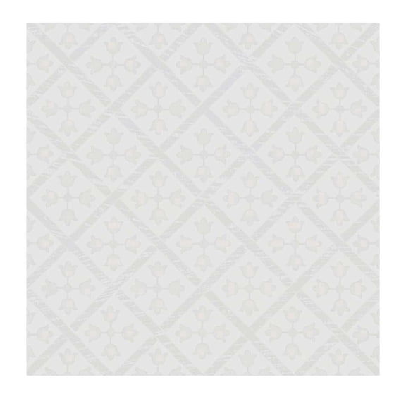 The Tile Life Etiquette White 4" x 4" Satin Porcelain Tile Sample