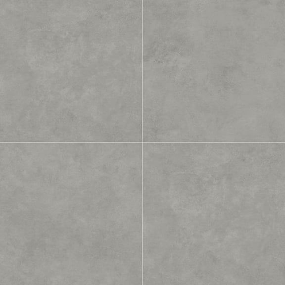 The Tile Life Foundry Concrete 24" x 24" Gris Matte Porcelain Floor and Wall Tile Case of 4