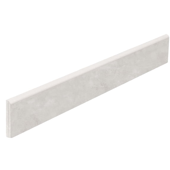 The Tile Life Foundry 3.5" x 24" Ceniza Matte Porcelain Bullnose Tile Trim, 1 Piece